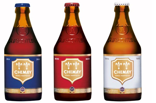 Dòng Beer Chimay Trappistes (3 màu đỏ, vàng, xanh)